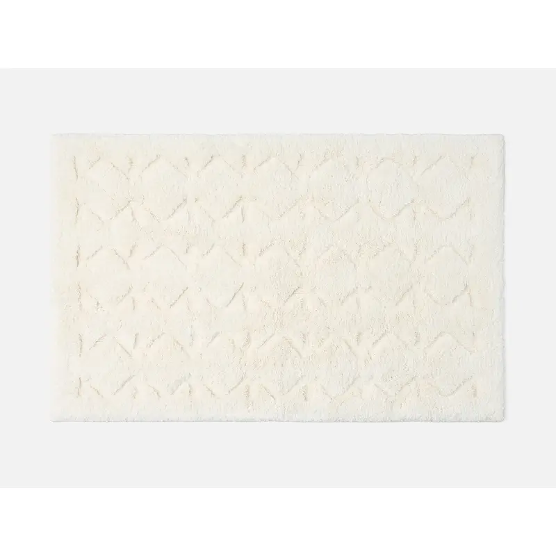 Diamond Shag Organic Bath Rug