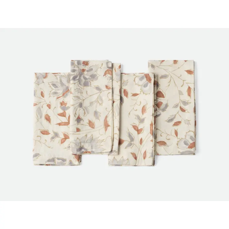 Flora Organic Print Napkins, Set of 4