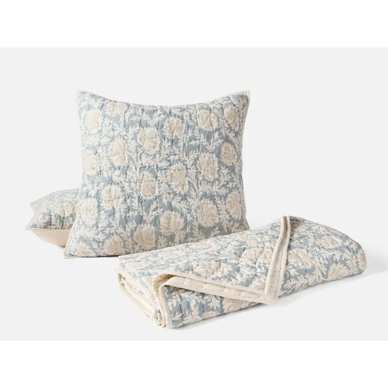 Robles Handstitched Organic Quilt Set