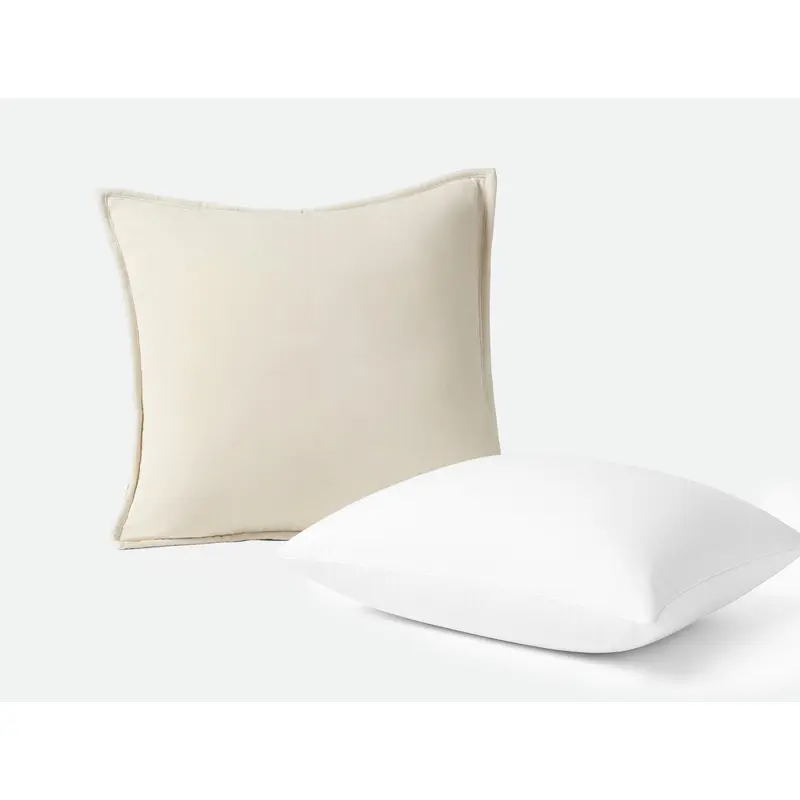 Velvet Organic Pillow Cover + Pillow Insert Set