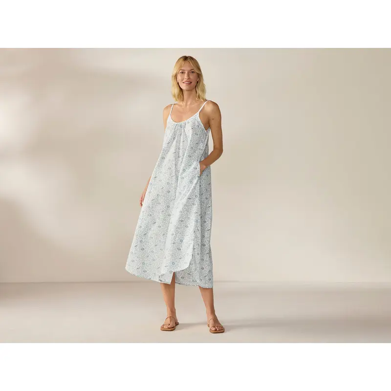 Women's Isla Organic Cotton Night Dress + Eye Mask Set