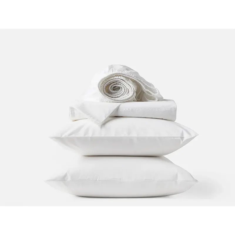 Floret Embroidered Organic Percale Sheet Set