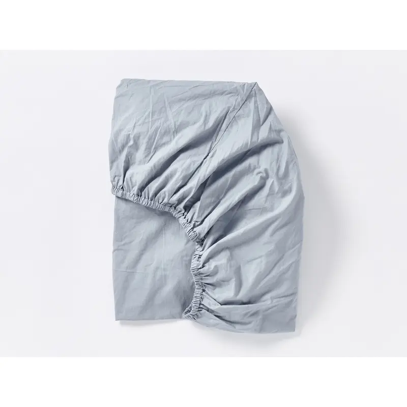 Organic Crinkled Percale Crib Fitted Sheet
