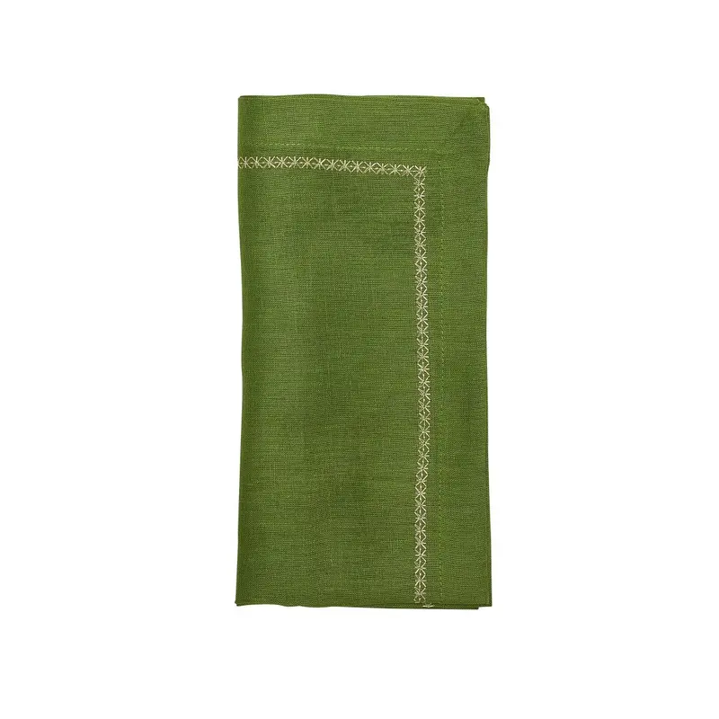 Classic Napkin in Spring Green Set of 4 by Kim Seybert