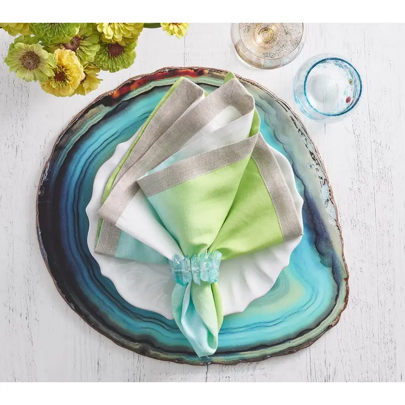 Dip Dye Napkin in Blue & Green Set of 4 by Kim Seybert