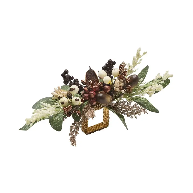 Wildwood Napkin Ring in Multi Set of 4 by Kim Seybert