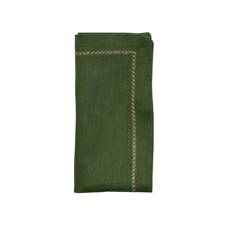 Classic Napkin in Olive Set of 4 by Kim Seybert