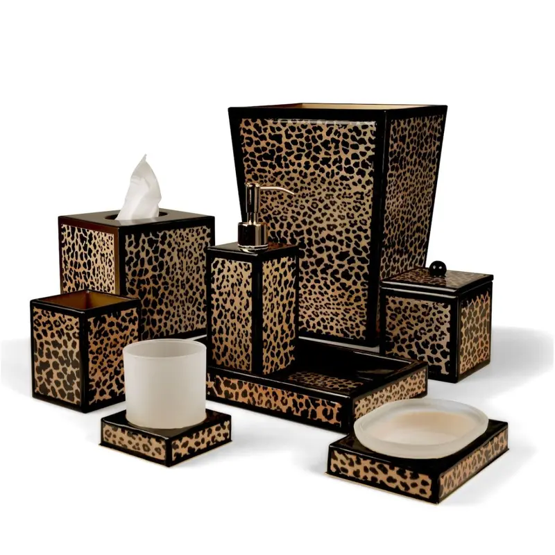 Congo Animal Print Bath Accessories by Mike + Ally