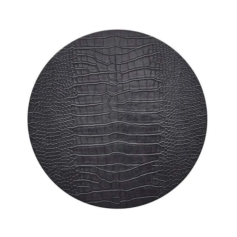 Croco Placemat in Charcoal Set of 4 by Kim Seybert