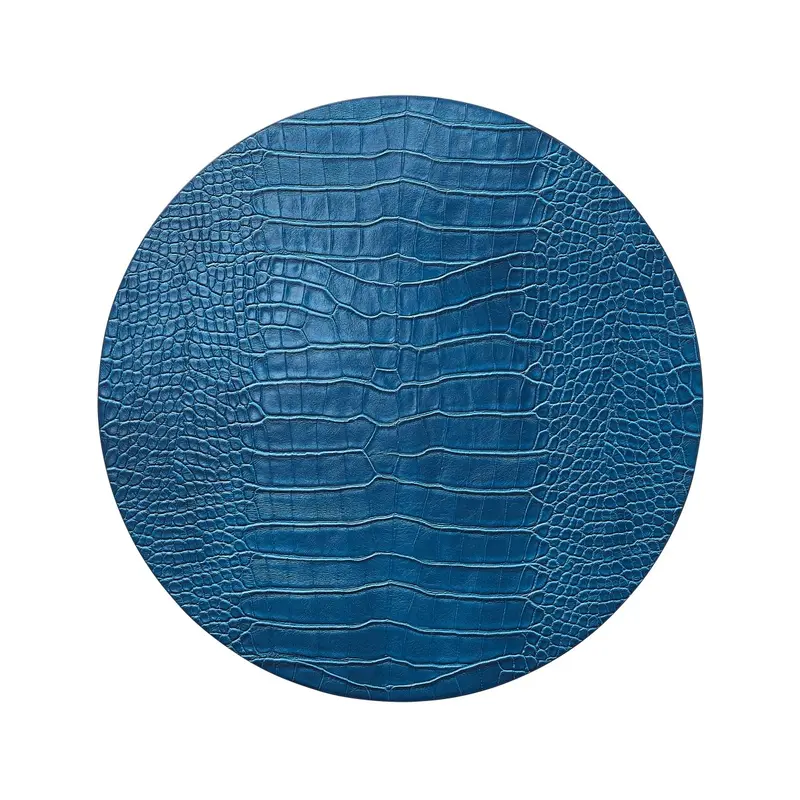 Croco Placemat in Sapphire Set of 4 by Kim Seybert