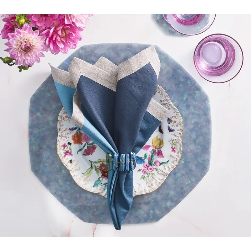 Dip Dye Napkin in Navy & Blue Set of 4 by Kim Seybert