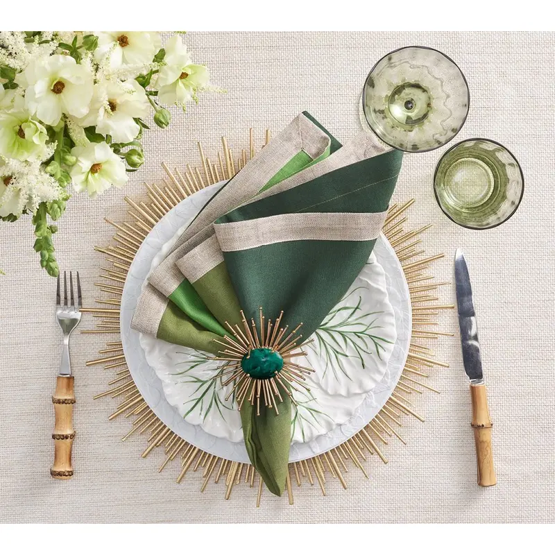 Dip Dye Napkin in Olive & Green Set of 4 by Kim Seybert