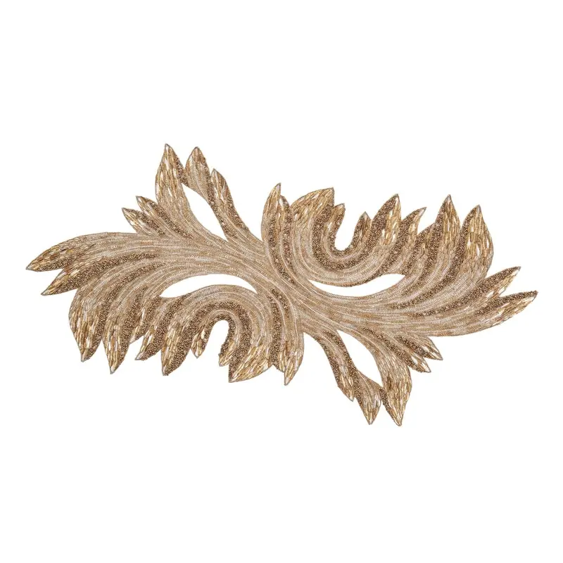 Ray Table Runner in Gold & Crystal by Kim Seybert