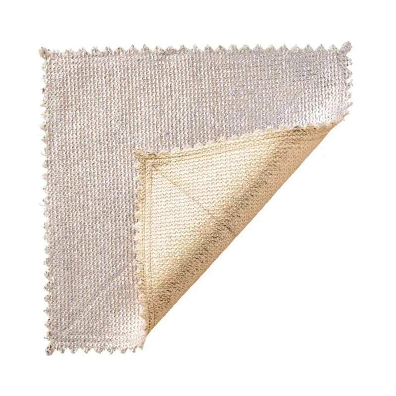 Stamped Reversible Placemat in Silver & Gold Set of 4 by Kim Seybert