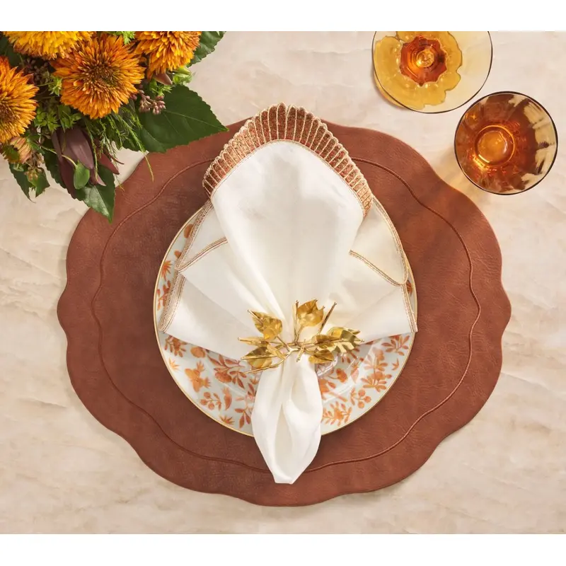 Tailored Placemat in Brown by Kim Seybert