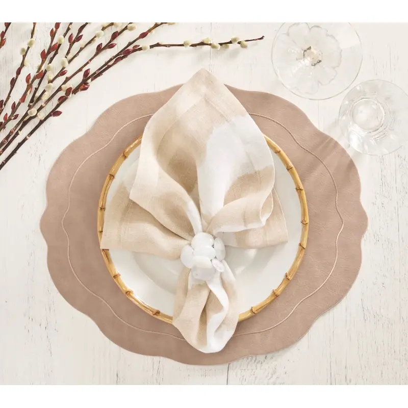 Tailored Placemat in Taupe by Kim Seybert