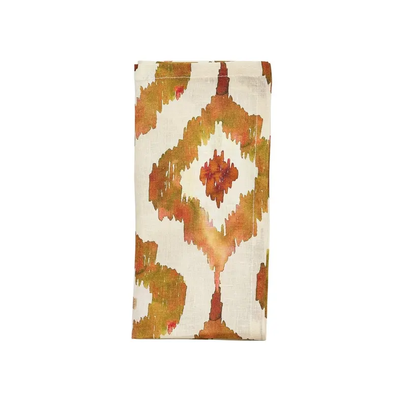 Watercolor Ikat Napkin in Rust Set of 4 by Kim Seybert