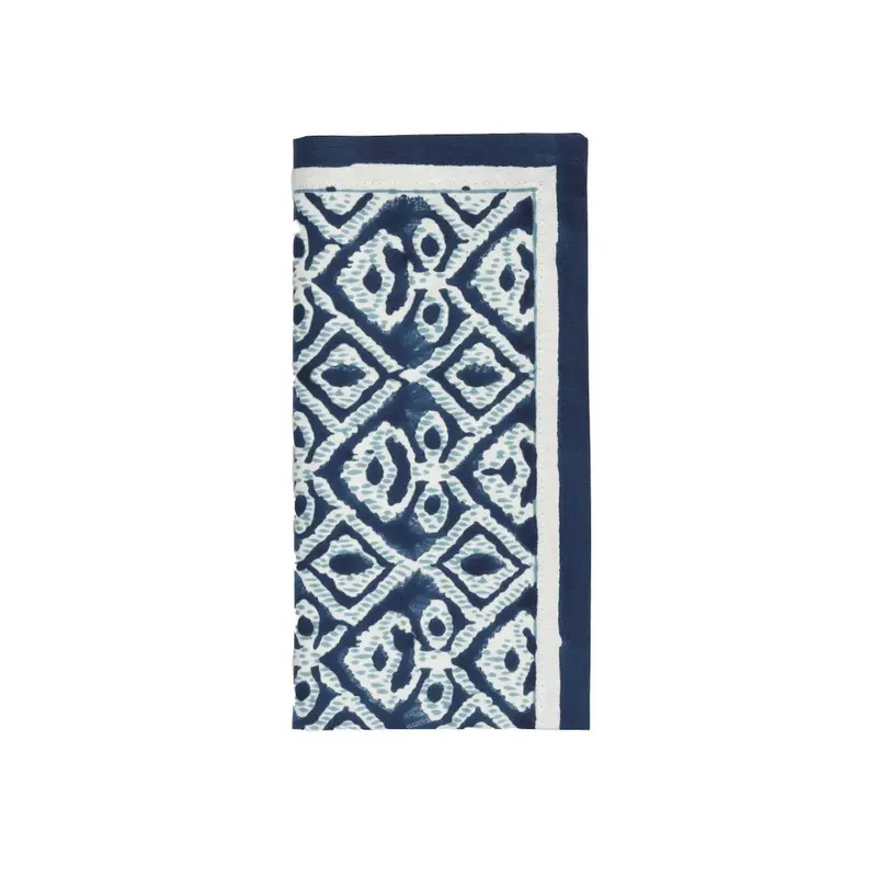 Alfresco Napkins Set of 4 in Navy & Blue by Kim Seybert
