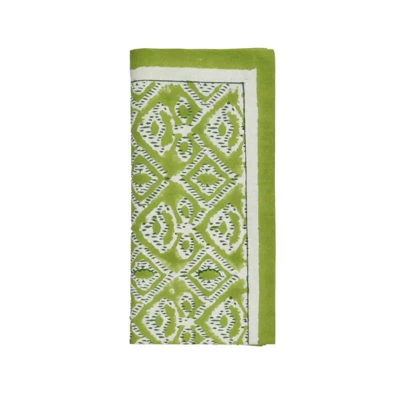 Alfresco Napkins Set of 4 in Olive & Green by Kim Seybert