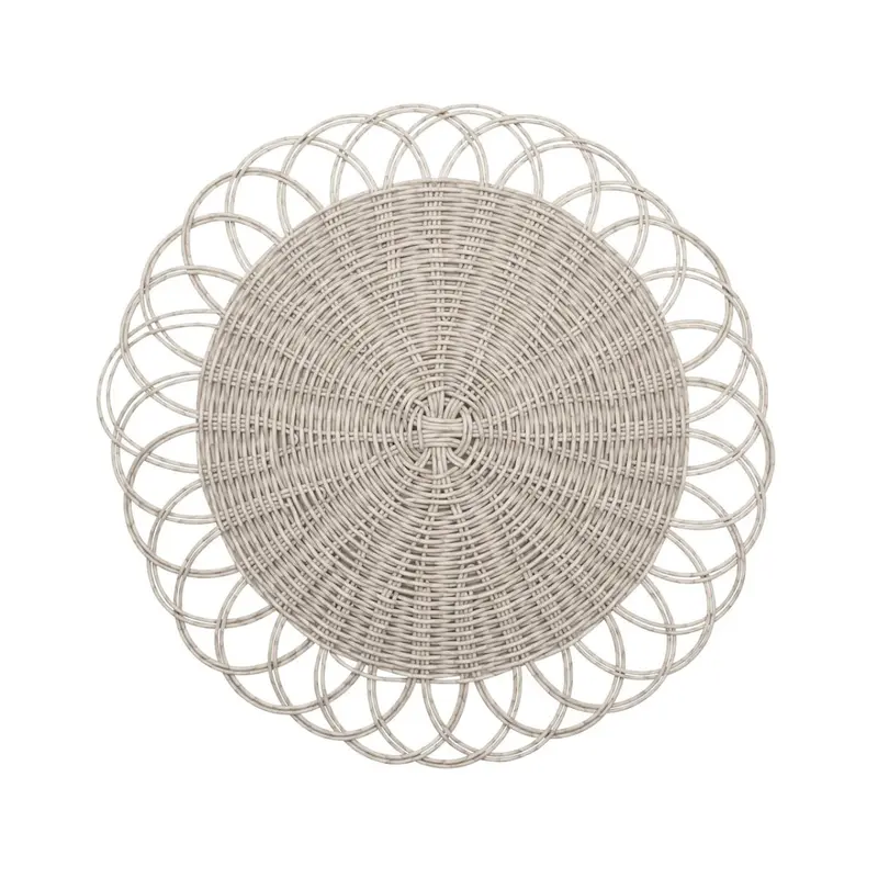 Alfresco Placemats Set of 4 in Gray by Kim Seybert