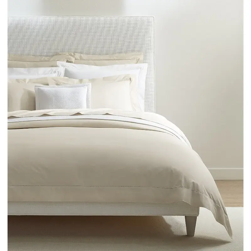 Celeste Percale Bedding in Bone by Sferra