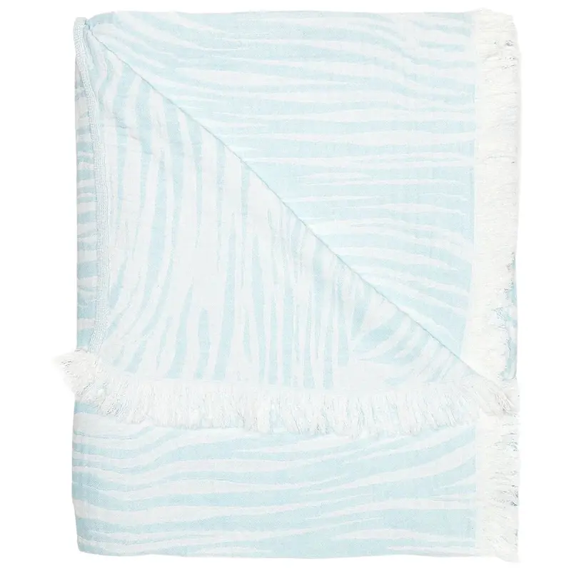 Daasu Light Indigo Throw Blanket by John Robshaw