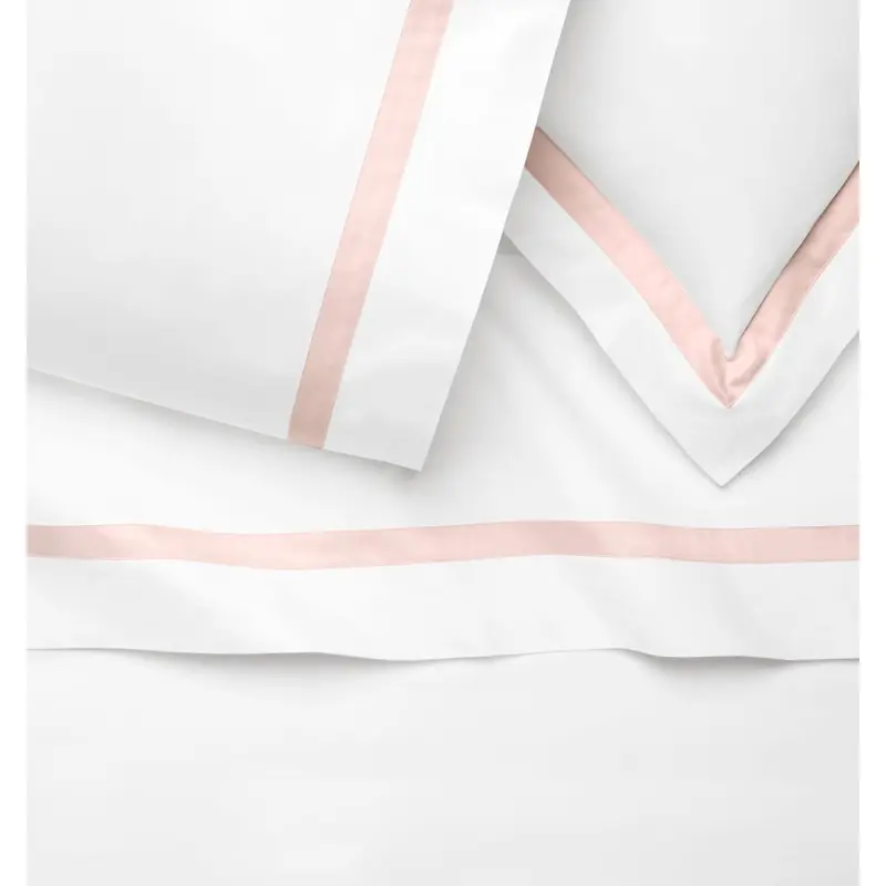 Estate Bedding in White and Petal Pink by Sferra
