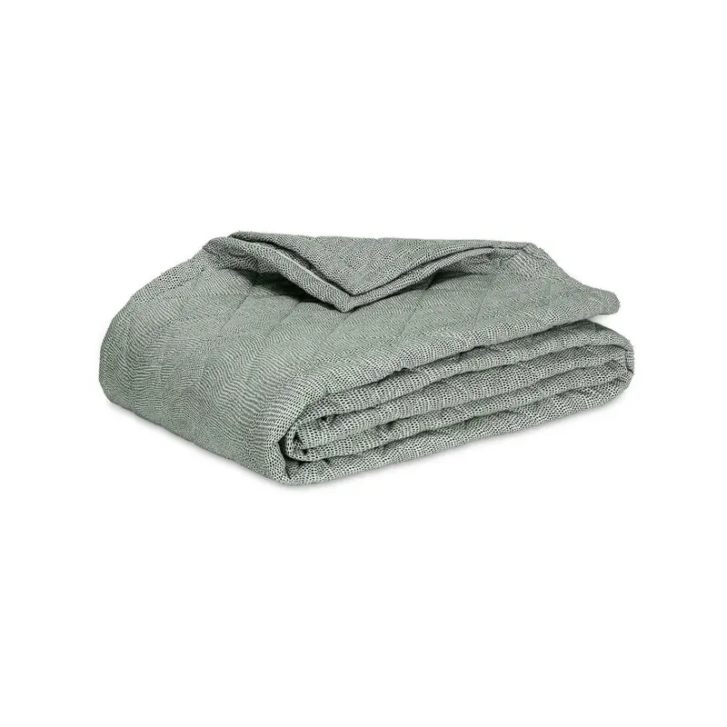 Jasper Quilted Green Bedding by Matouk