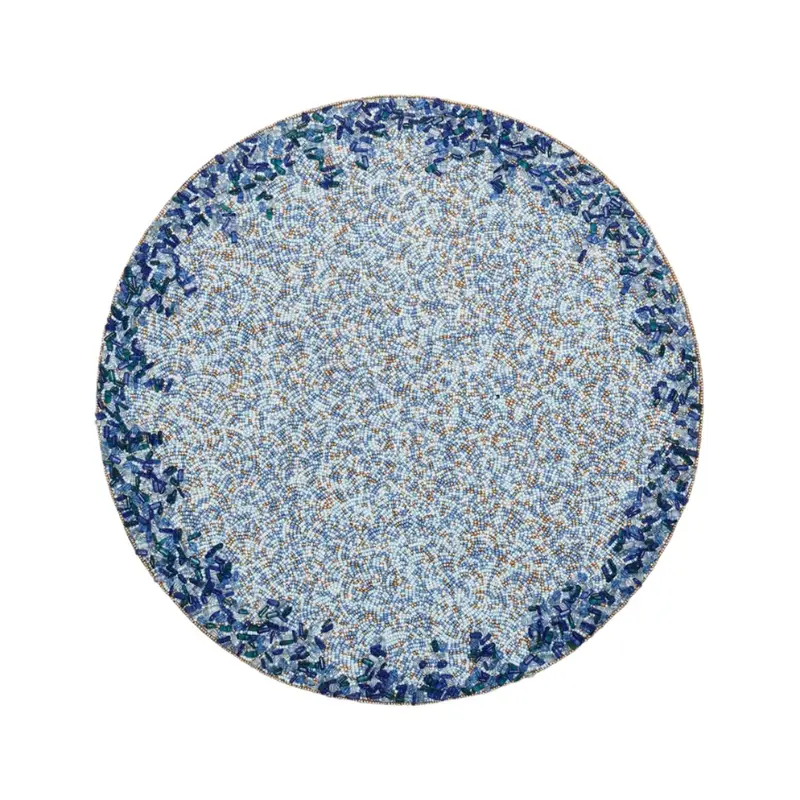 Lagoon Placemats Set of 4 in Navy & Blue by Kim Seybert