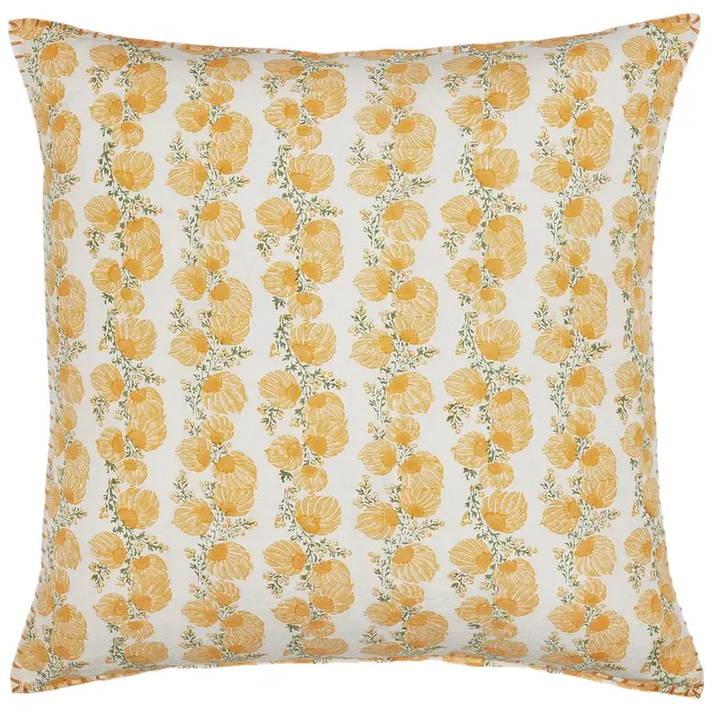Mahin Marigold Yellow Decorative Pillow by John Robshaw