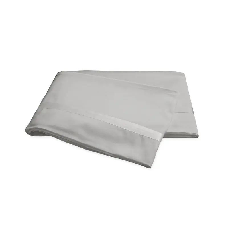 Matouk Nocturne Sateen Bedding in Silver
