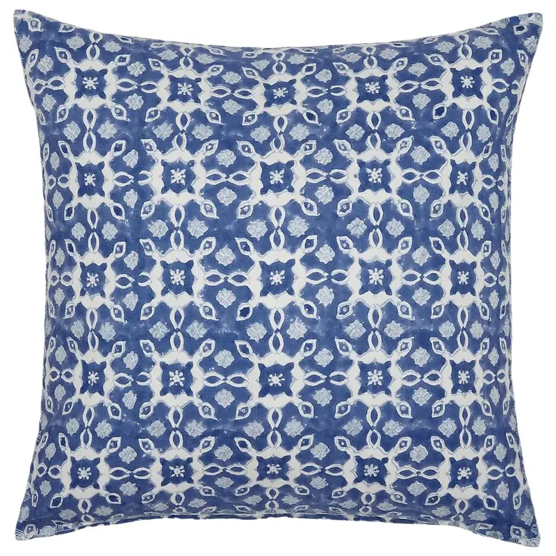 Mindra Azure Blue Decorative Pillow by John Robshaw