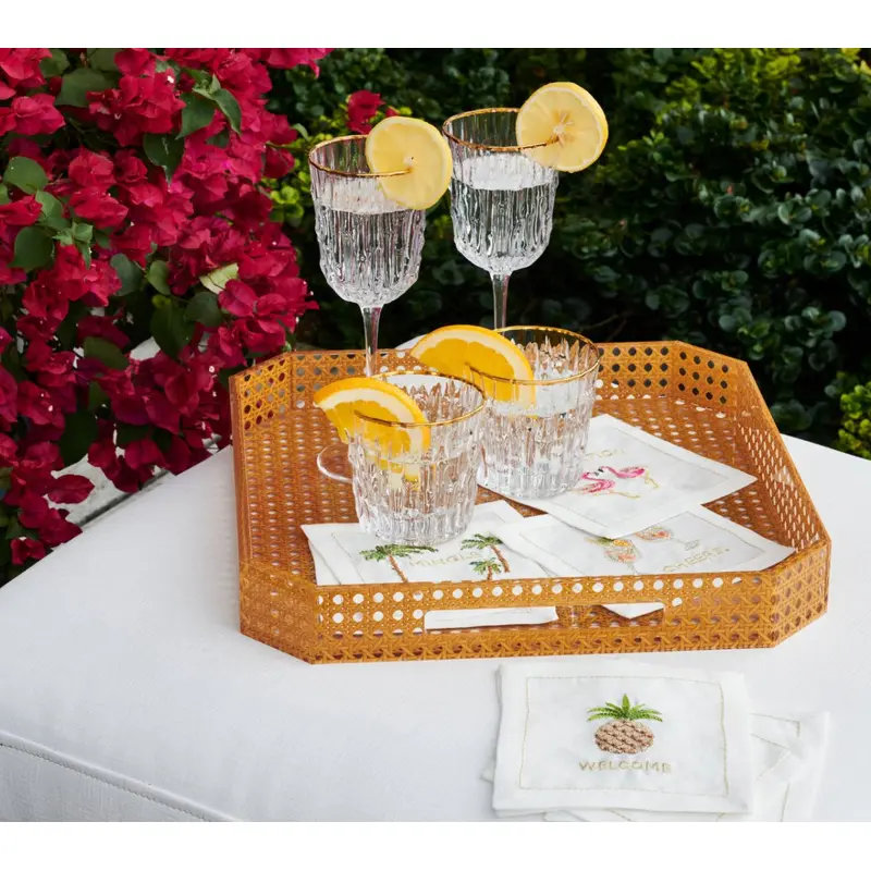 Reed Square Tray in Natural by Kim Seybert