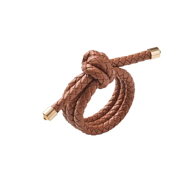 Rope Knot Napkin Ring in Brown by Kim Seybert