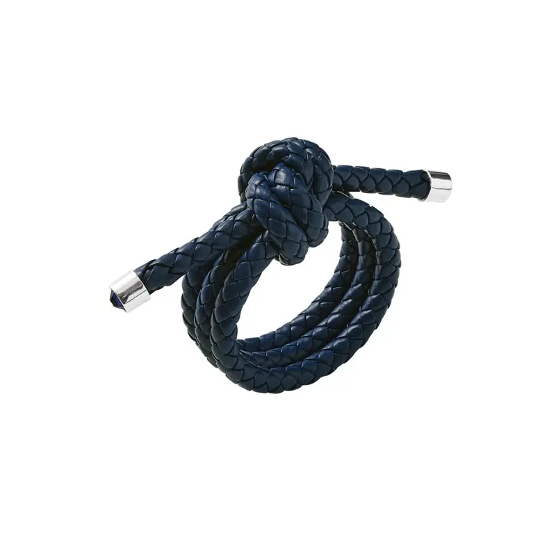 Rope Knot Napkin Ring in Navy by Kim Seybert