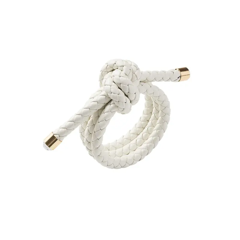 Rope Knot Napkin Ring in White by Kim Seybert