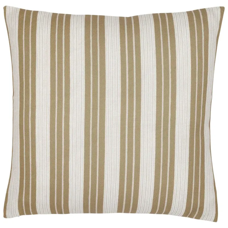 Vintage Stripe Sand Outdoor Pillow by John Robshaw