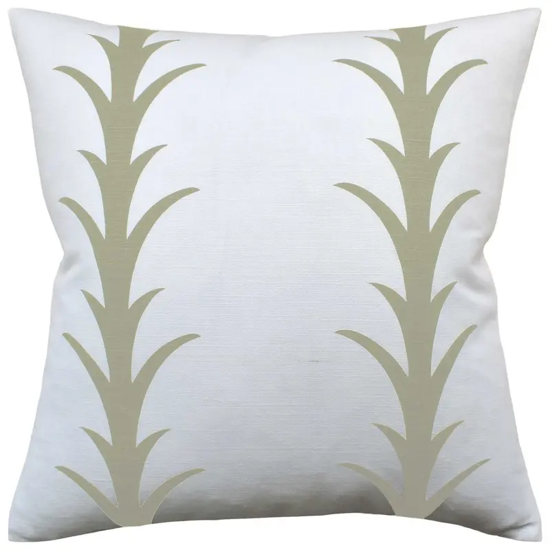 Acanthus Stripe Sand Decorative Pillows by Ryan Studio