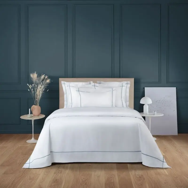 Athena Celeste Bedding by Yves Delorme