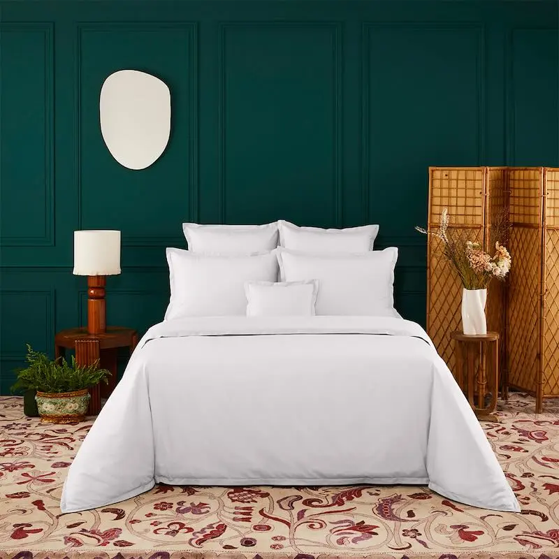 Batiste Blanc White Bedding by Yves Delorme