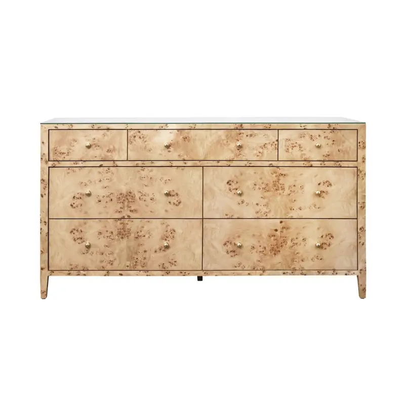Carnegie Burlwood Chest by Worlds Away
