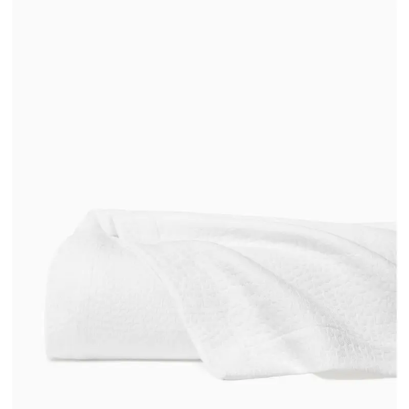Cobblestones White Matelasse Coverlets by Sferra