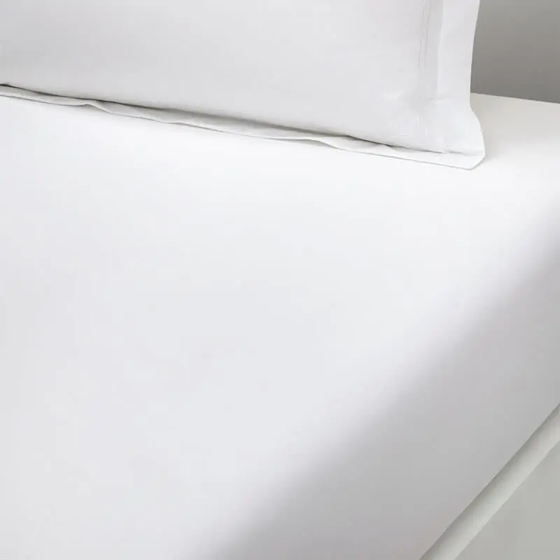 Duo Blanc White Fitted Sheets by Yves Delorme