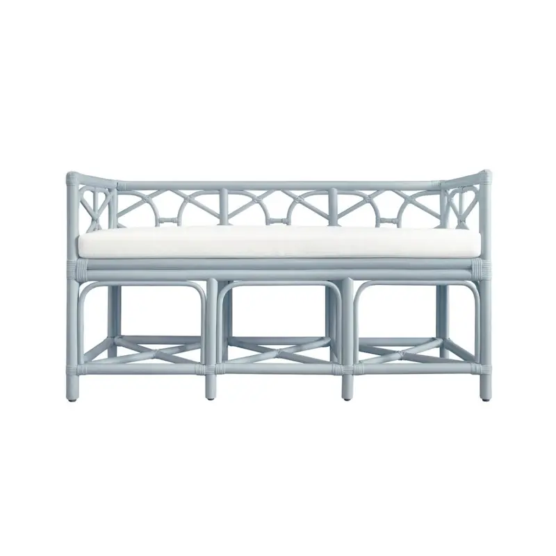 Worlds Away Ferguson Light Blue Bench