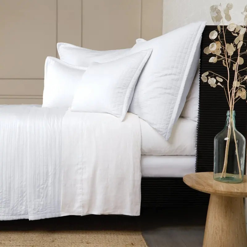 Carlyle White Bedding by Pom Pom at Home