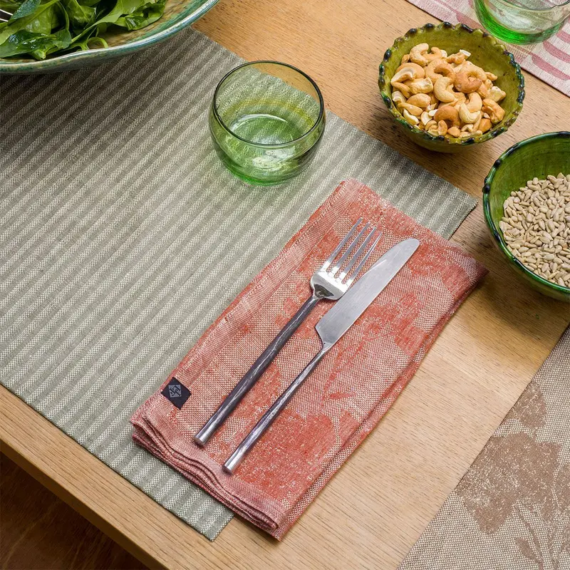 Casual Orange Tablecloths & Napkins by Le Jacquard Franais