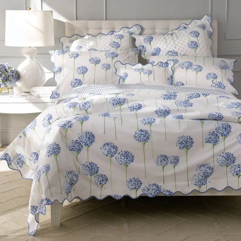 Charlotte Azure Bedding by Lulu DK for Matouk
