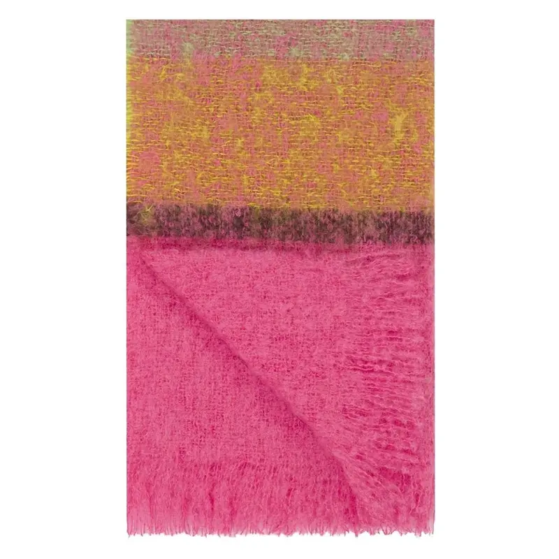 Designers Guild Mikome Fuchsia Mohair Throw