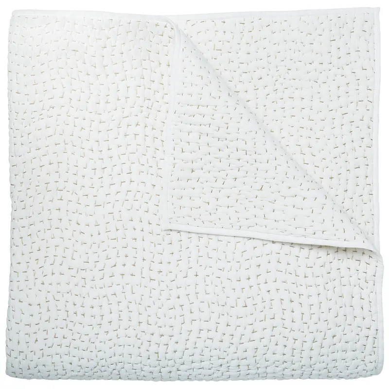 Hand Stitched Sand Quilted Coverlets by John Robshaw