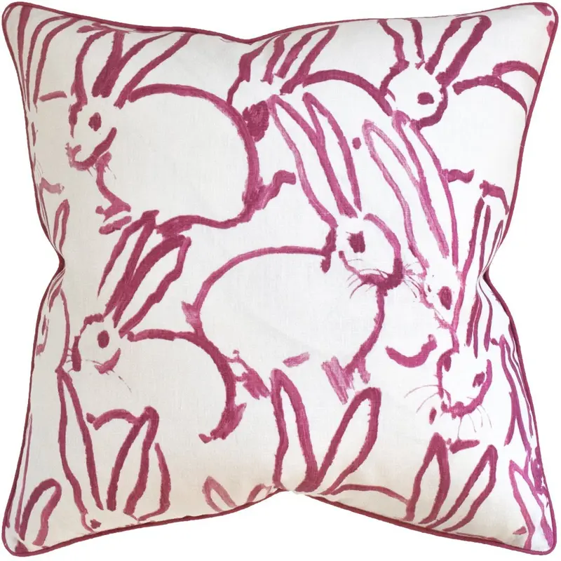 Hutch Pink Pillow by Ryan Studio